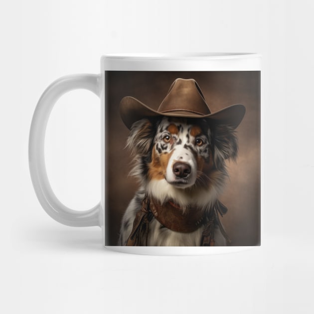 Cowboy Dog - Australian Shepherd by Merchgard